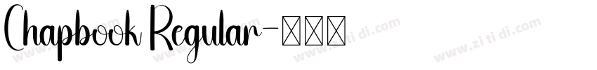 Chapbook Regular字体转换